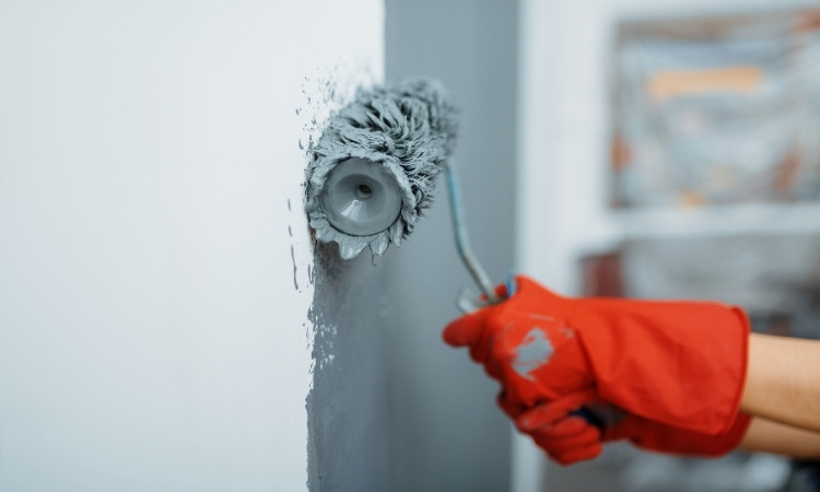 painting a wall