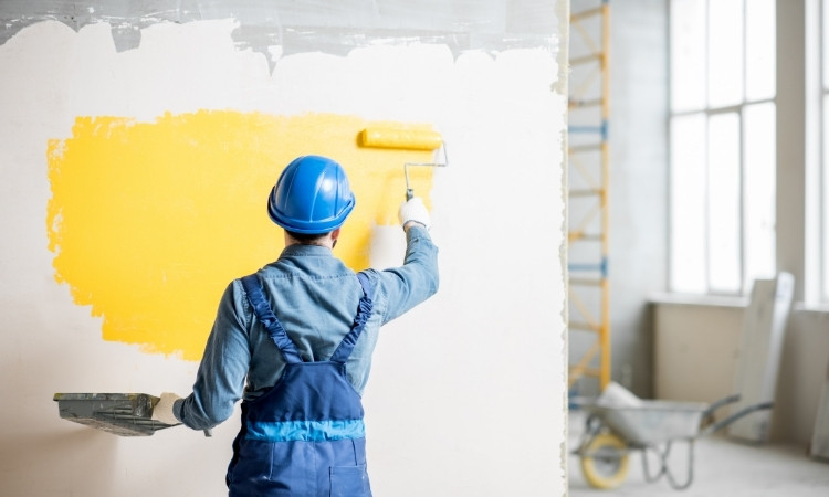 How to paint a commercial building