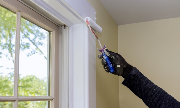 how to paint a window trim