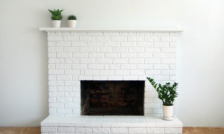 How to Paint a Brick Fireplace